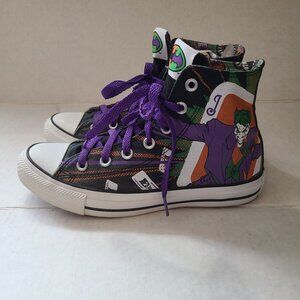 Converse All Star Chuck Taylor THE JOKER DC Comics Shoes Mens 5 Womens 7